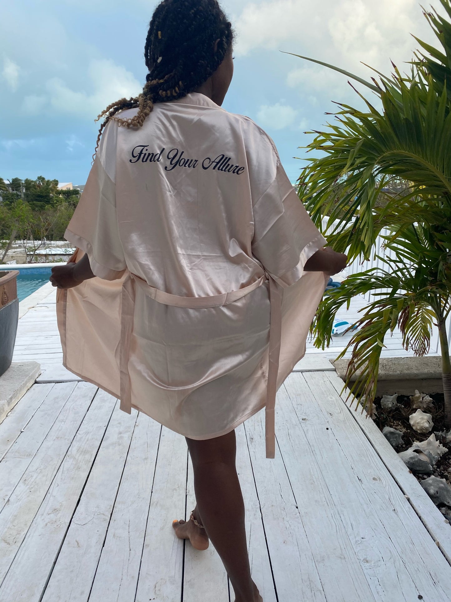 Allure Satin Robe